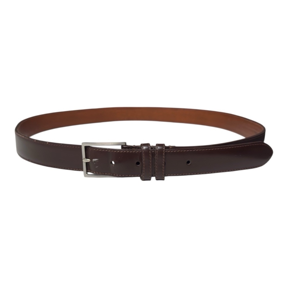 Coach Dark Brown Smooth Leather Waist Belt Men's Size 38"
